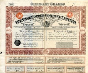 Cape Copper Co., Limited